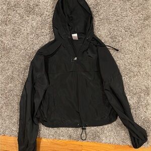 No Boundaries Black Hooded Utility Anorak Jacket